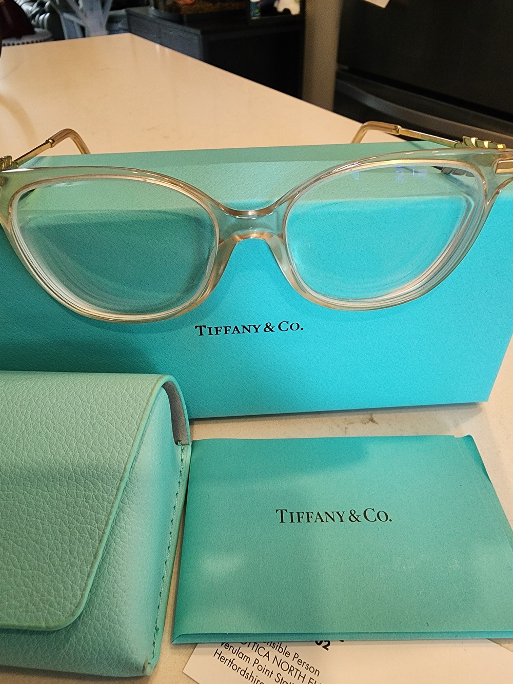 Tiffany & Co. Women's Clear Frame Eyeglasses
